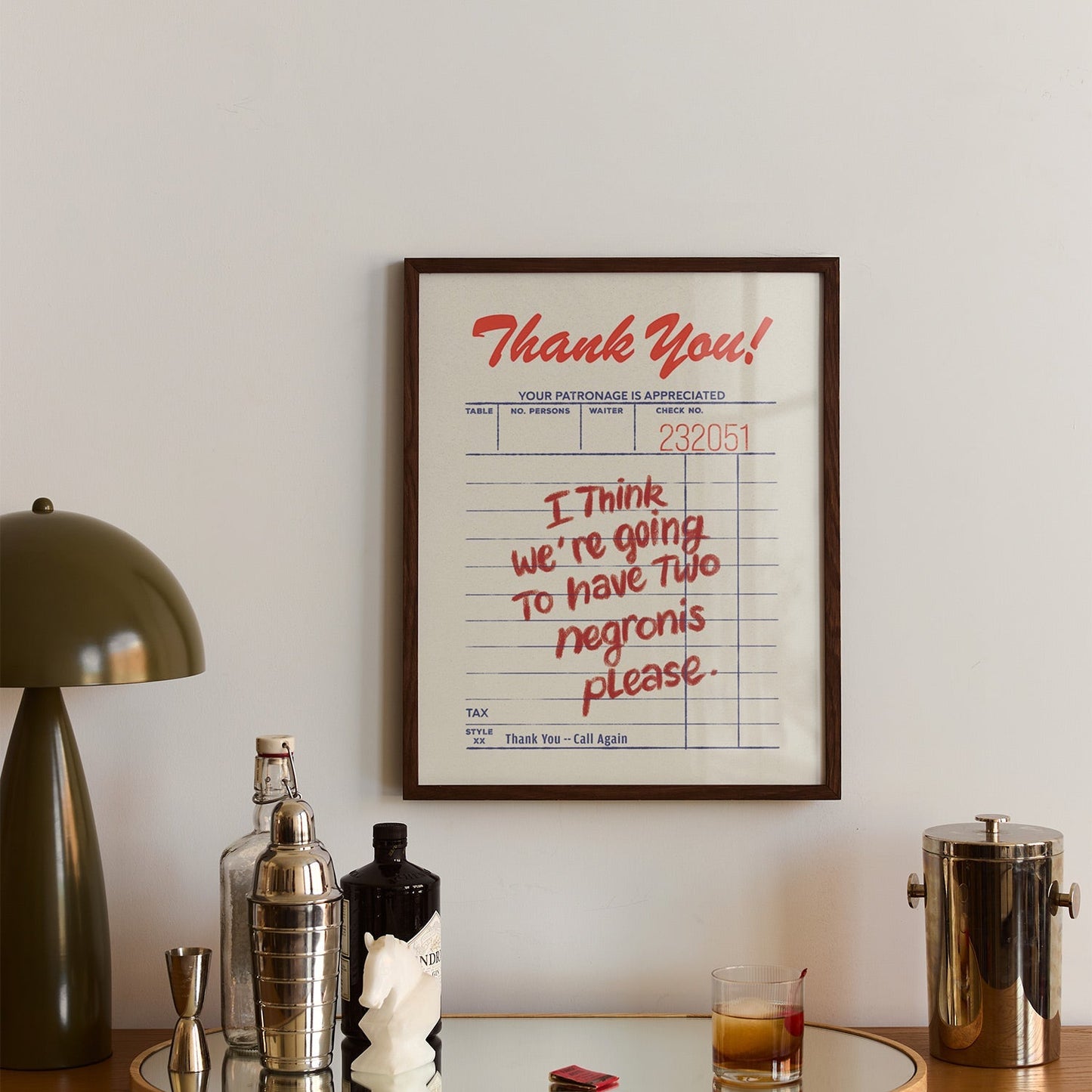 Negronis for Two, Poster